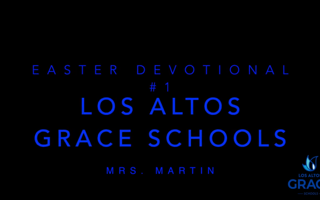 003 Easter 2020 Mrs. Martin Why did Jesus Die?