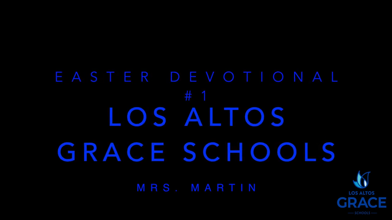 003 Easter 2020 Mrs. Martin Why did Jesus Die?